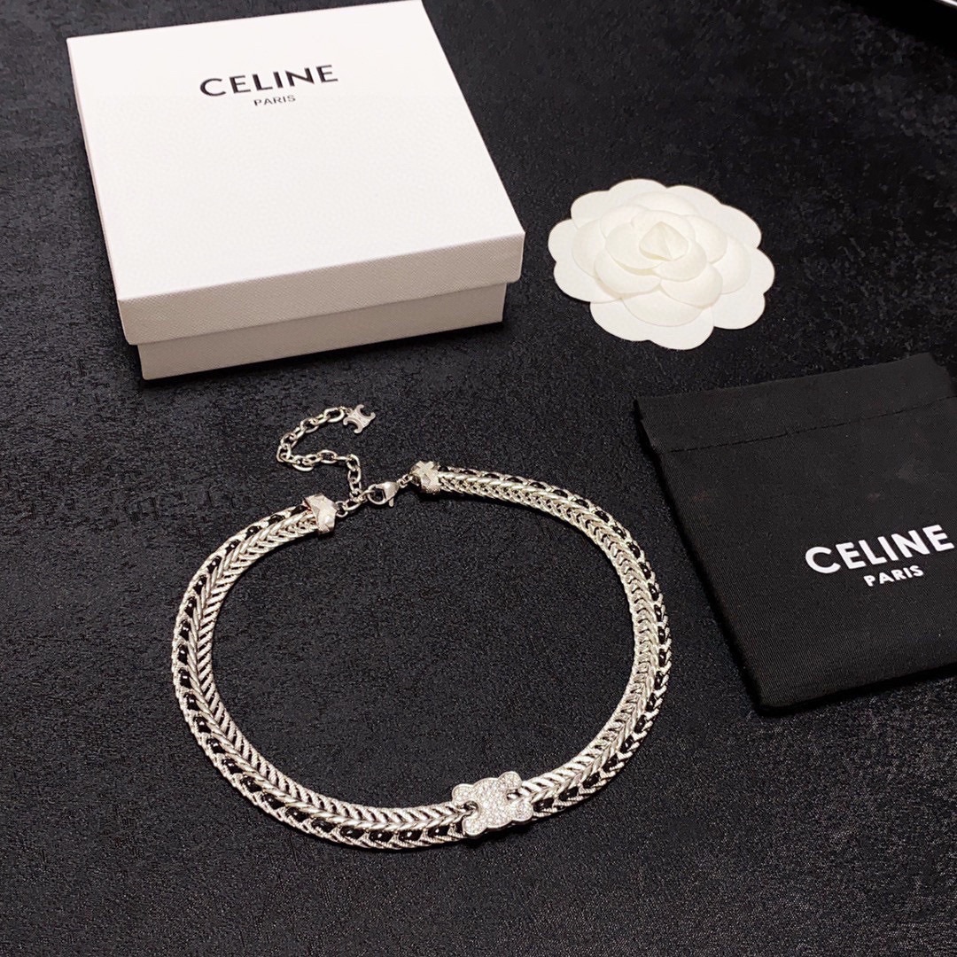 【CELINE】ネックレス、新しいネックレス万能シンプルファッションオーナメント 2474-BRAND OFF