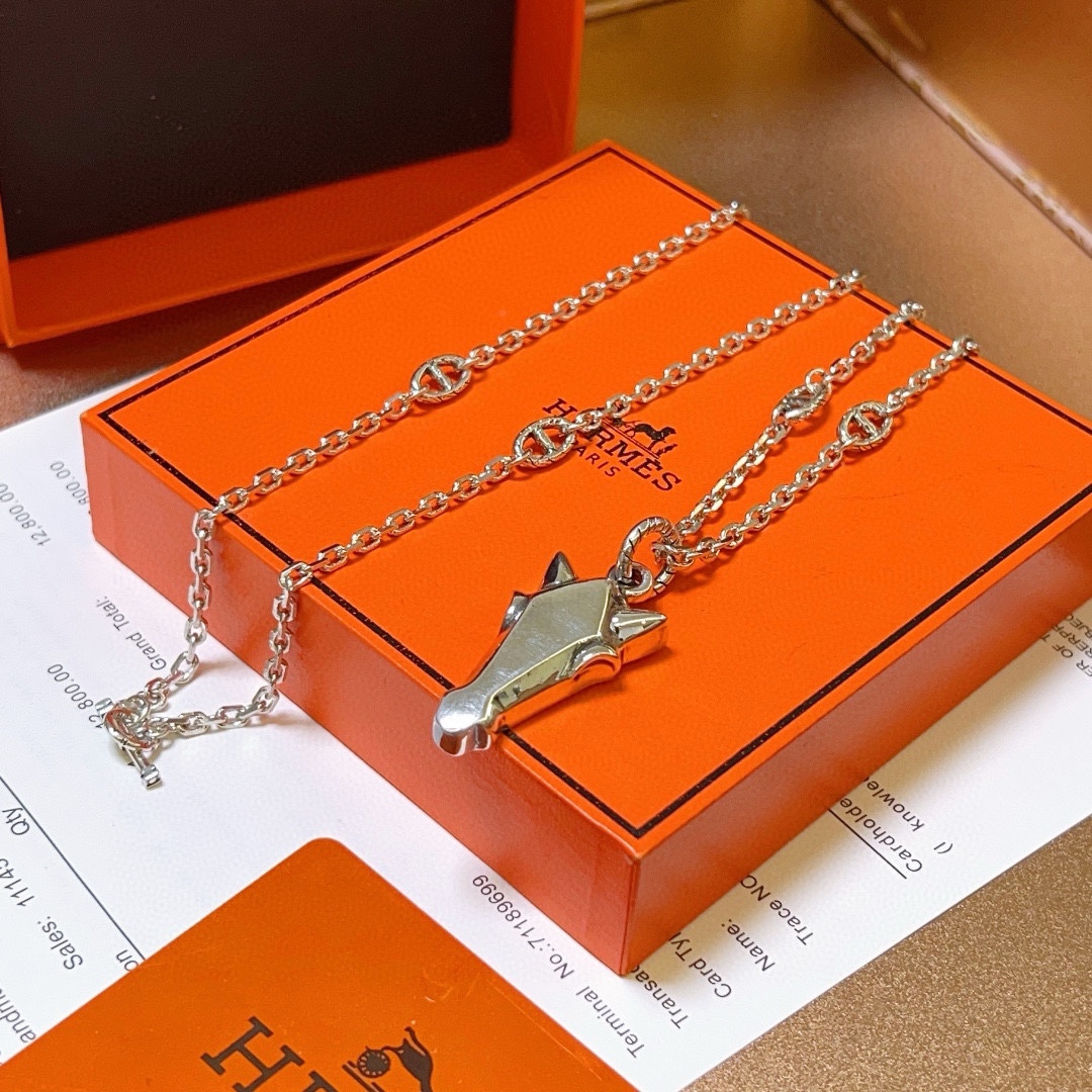 【HERMES】ネックレス、新しいネックレス万能シンプルファッションオーナメント 240730-BRAND OFF