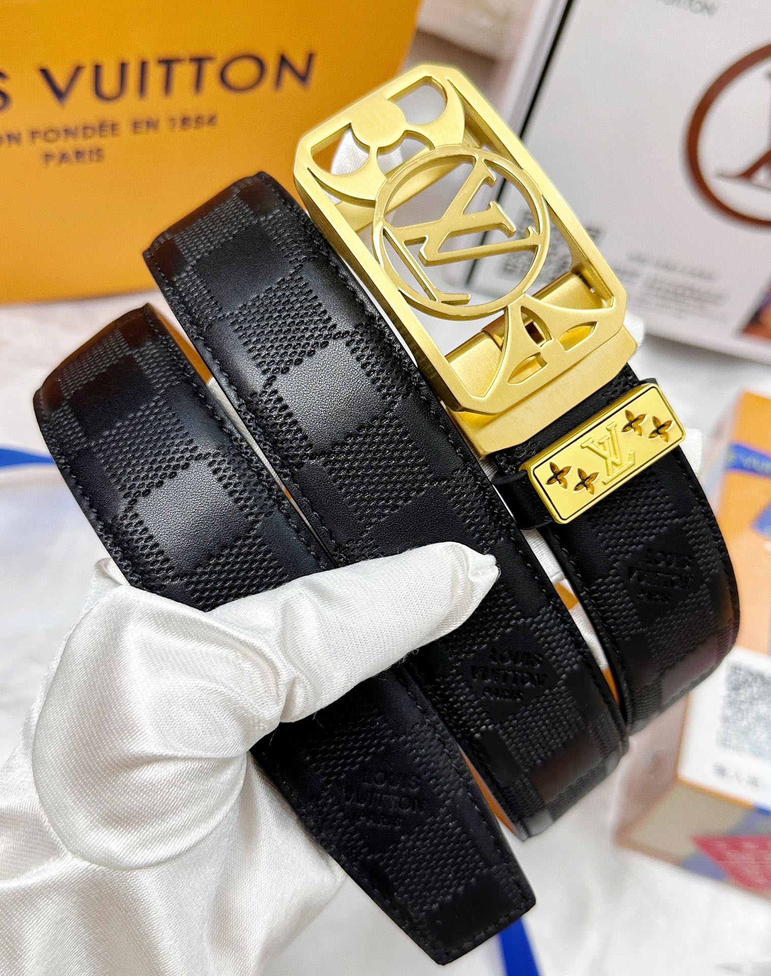 【LOUIS VUITTON】(ルイヴィトン) 3.8cmベルト メンズ  24706-BRAND OFF
