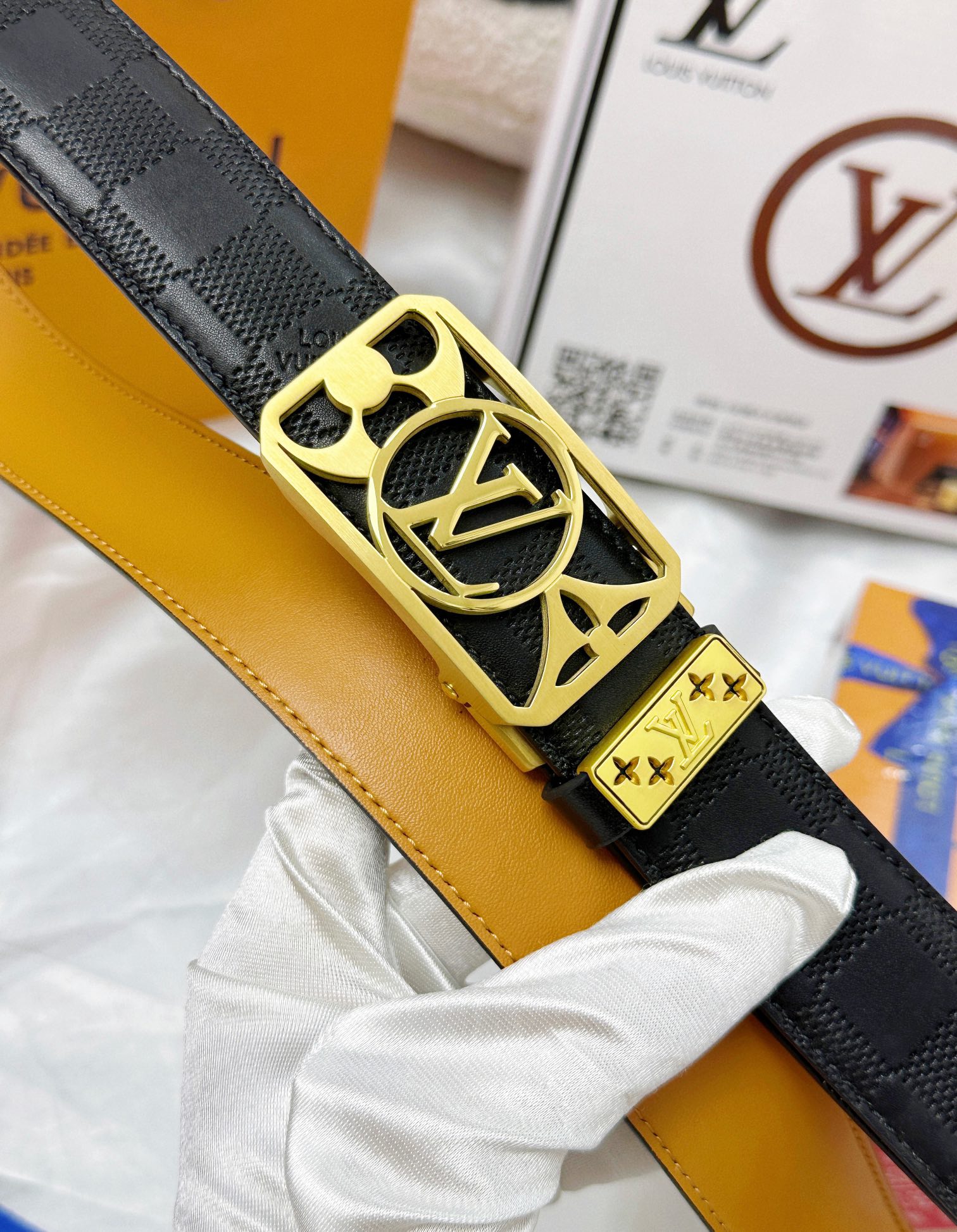【LOUIS VUITTON】(ルイヴィトン) 3.8cmベルト メンズ  24706-BRAND OFF