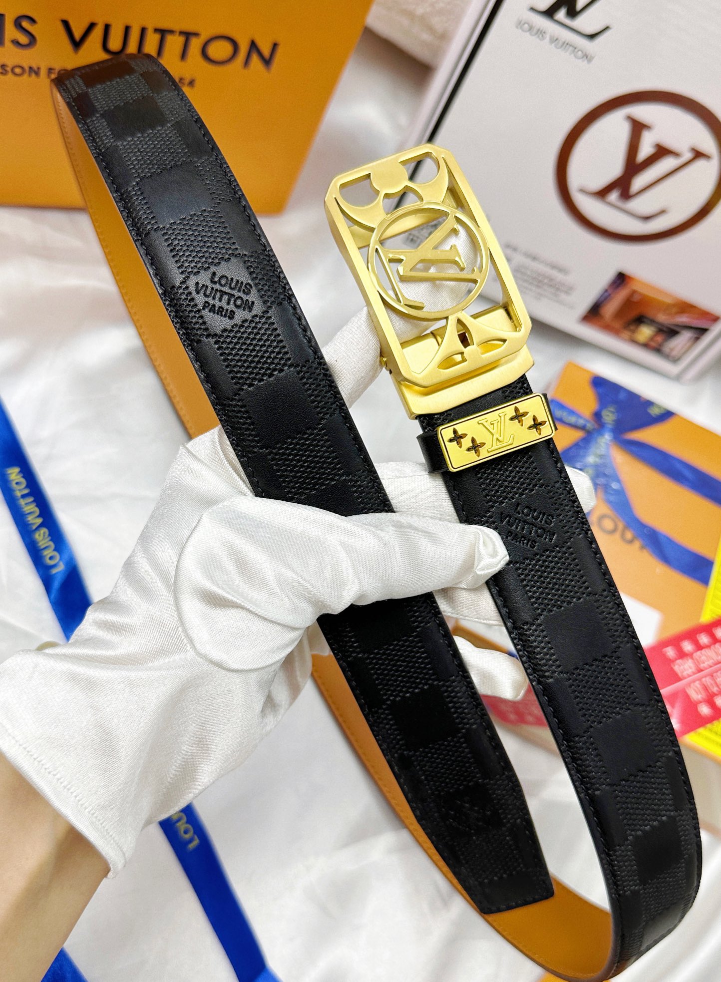 【LOUIS VUITTON】(ルイヴィトン) 3.8cmベルト メンズ  24706-BRAND OFF
