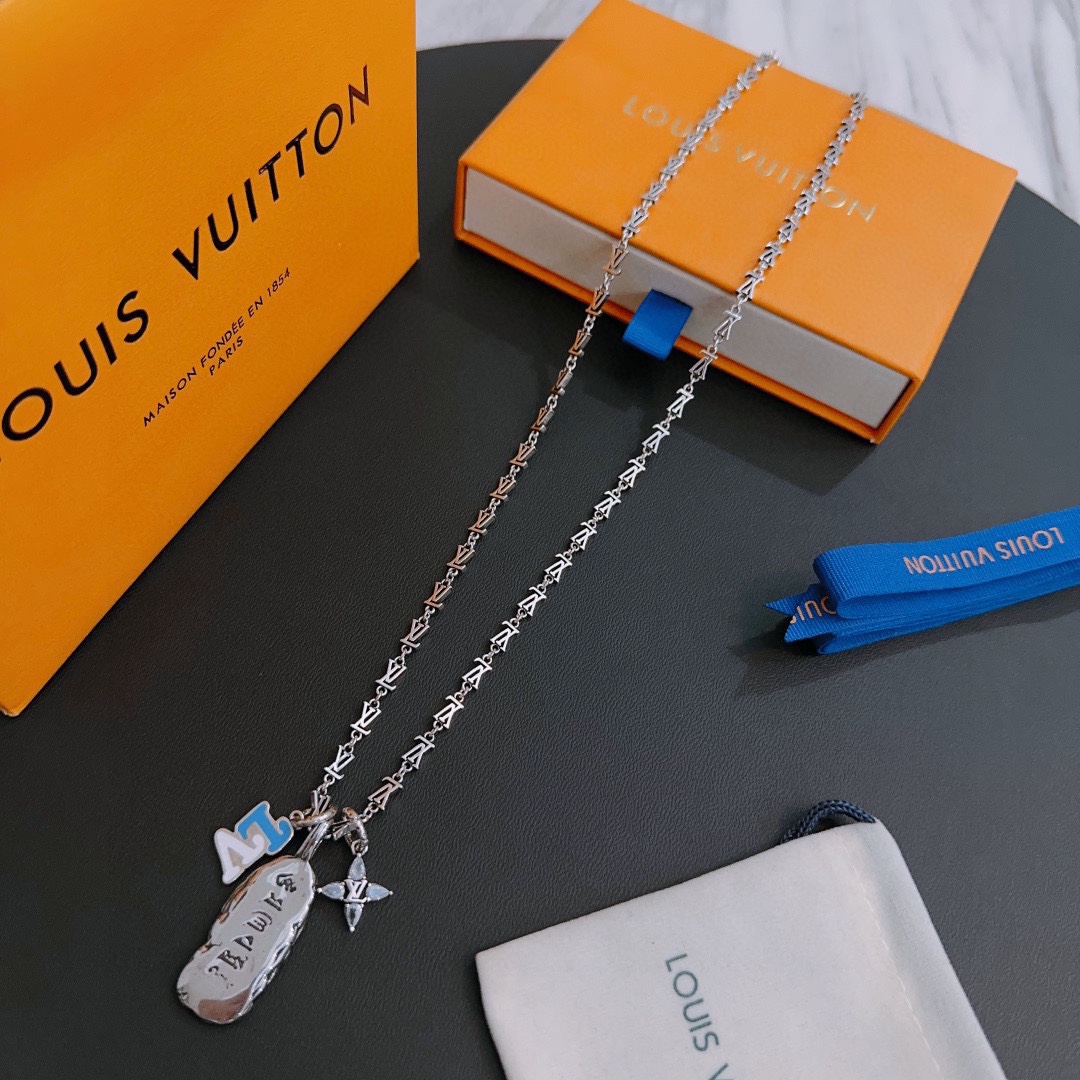 【LOUIS VUITTON】ネックレス、新しいネックレス万能シンプルファッションオーナメント 240728-BRAND OFF