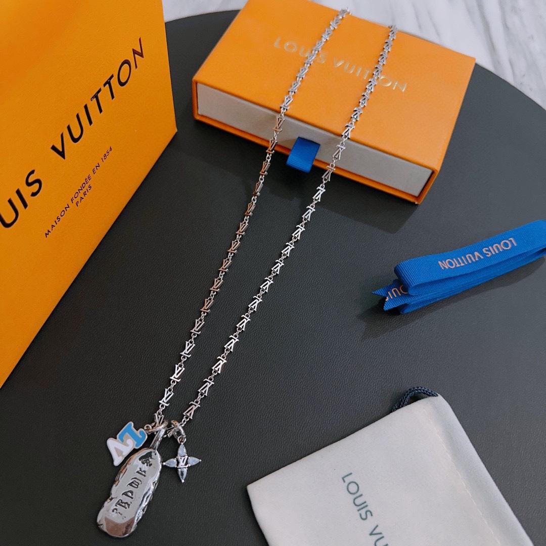 【LOUIS VUITTON】ネックレス、新しいネックレス万能シンプルファッションオーナメント 240728-BRAND OFF