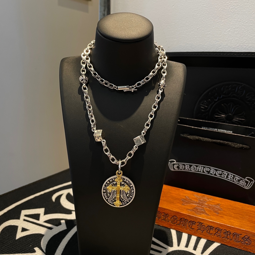 【CHROME HEARTS】ネックレス、新しいネックレス万能シンプルファッションオーナメント 240727-BRAND OFF
