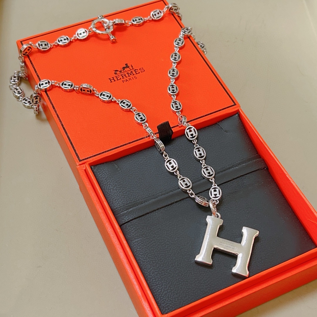 【HERMES】ネックレス、新しいネックレス万能シンプルファッションオーナメント 240730-BRAND OFF