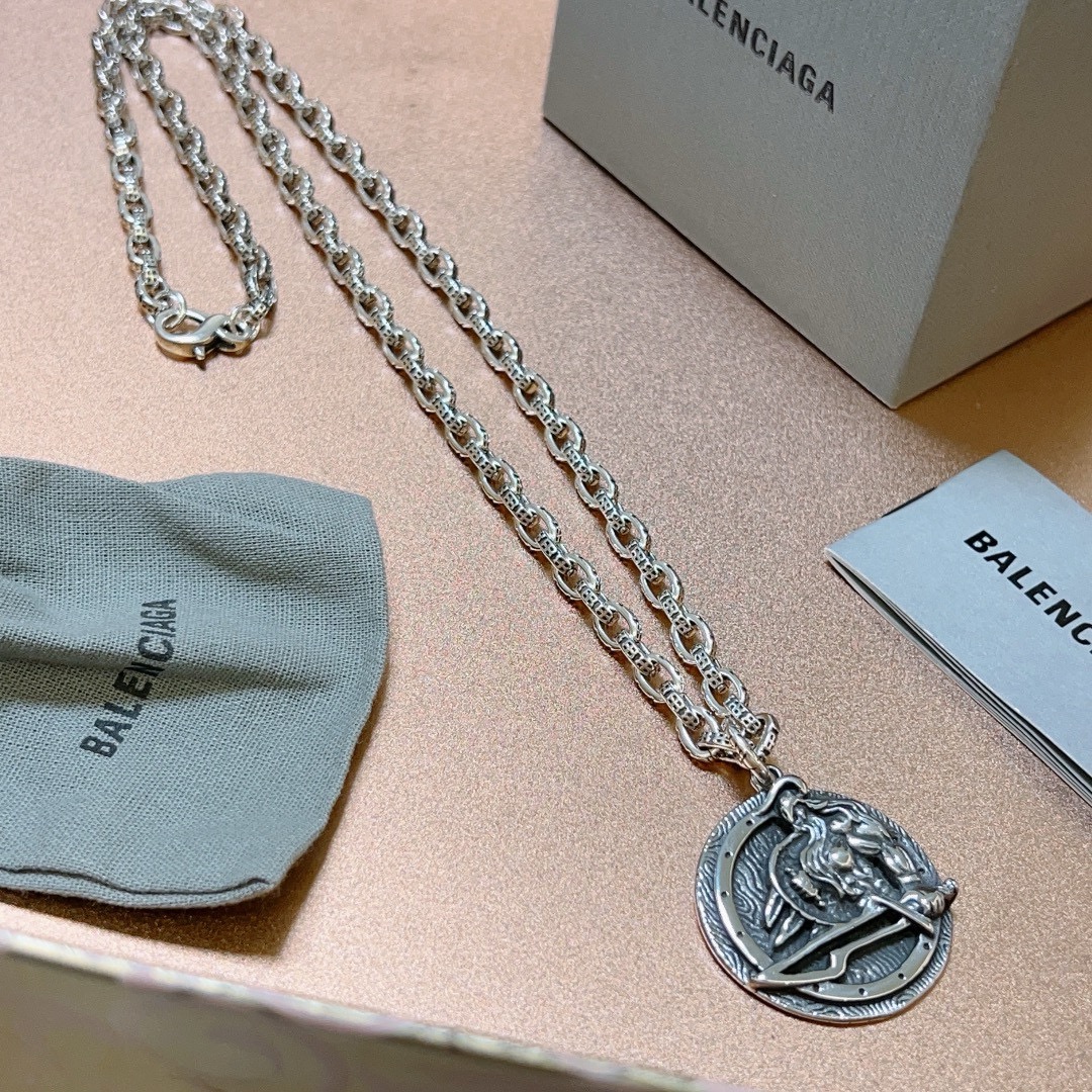 【BALENCIAGA】ネックレス、新しいネックレス万能シンプルファッションオーナメント  240814-BRAND OFF