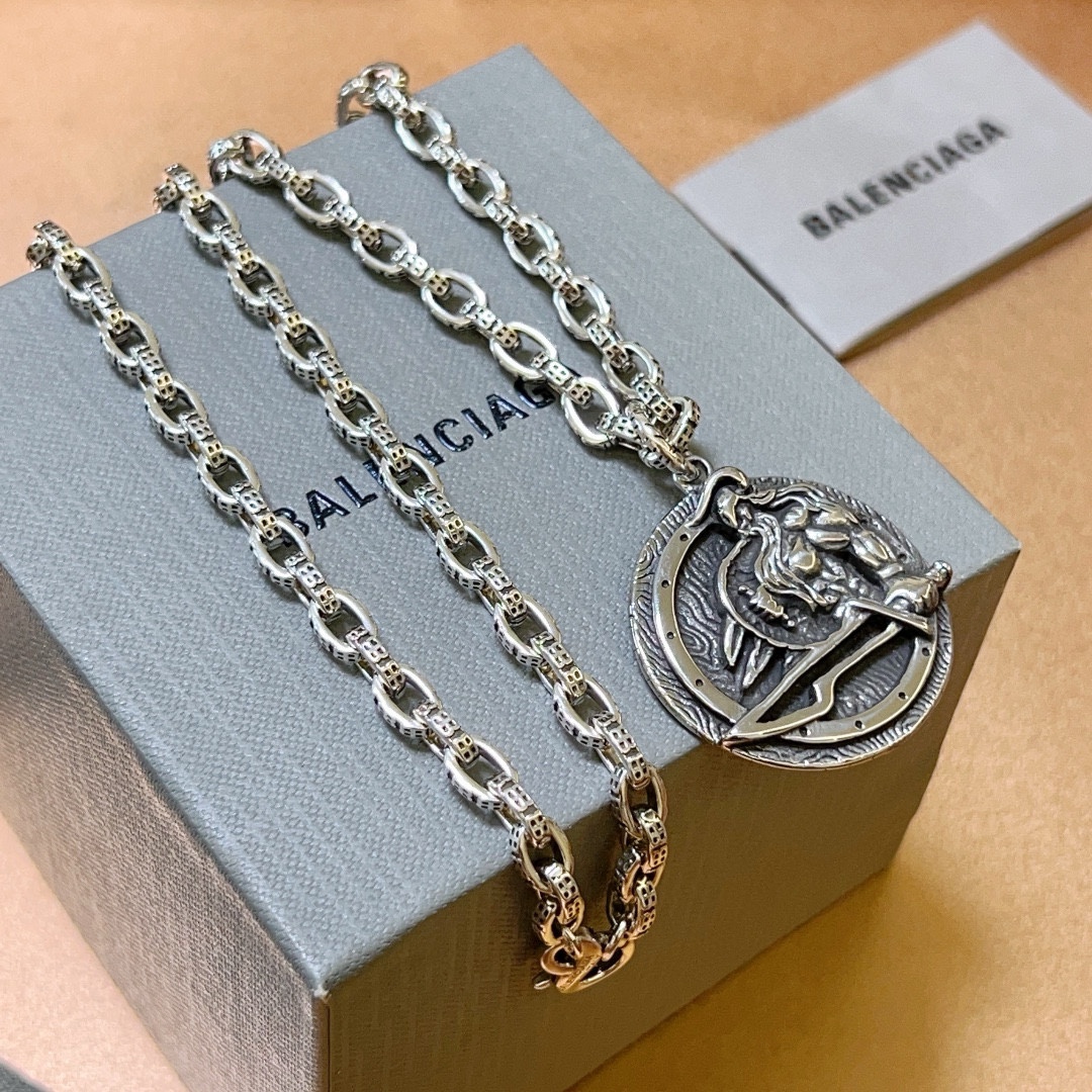 【BALENCIAGA】ネックレス、新しいネックレス万能シンプルファッションオーナメント  240814-BRAND OFF