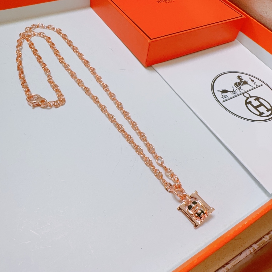 【HERMES】ネックレス、新しいネックレス万能シンプルファッションオーナメント 240730-BRAND OFF