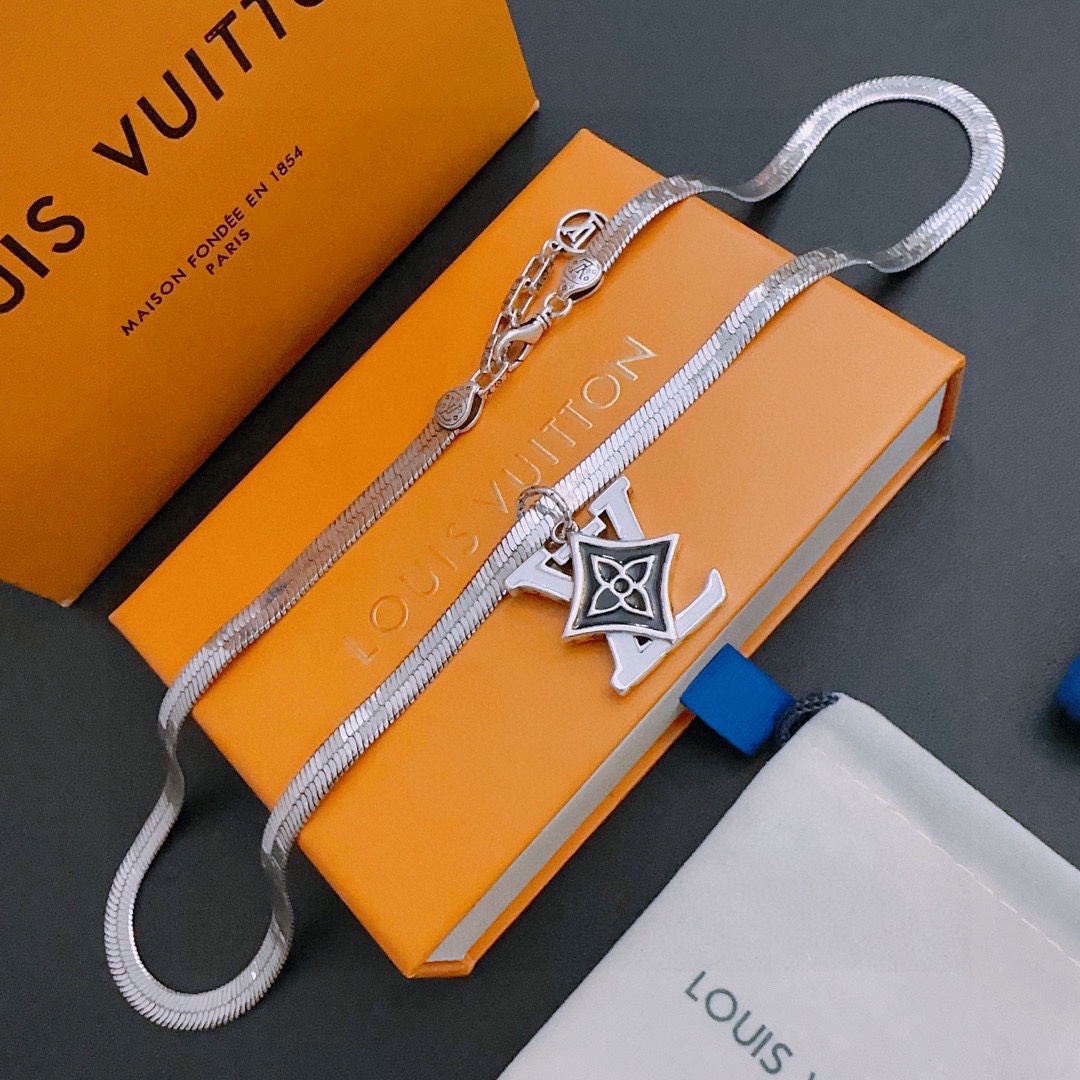 【2026】LV【LOUIS VUITTON】ネックレス、新しいネックレス万能シンプルファッションオーナメント 240813-BRAND OFF