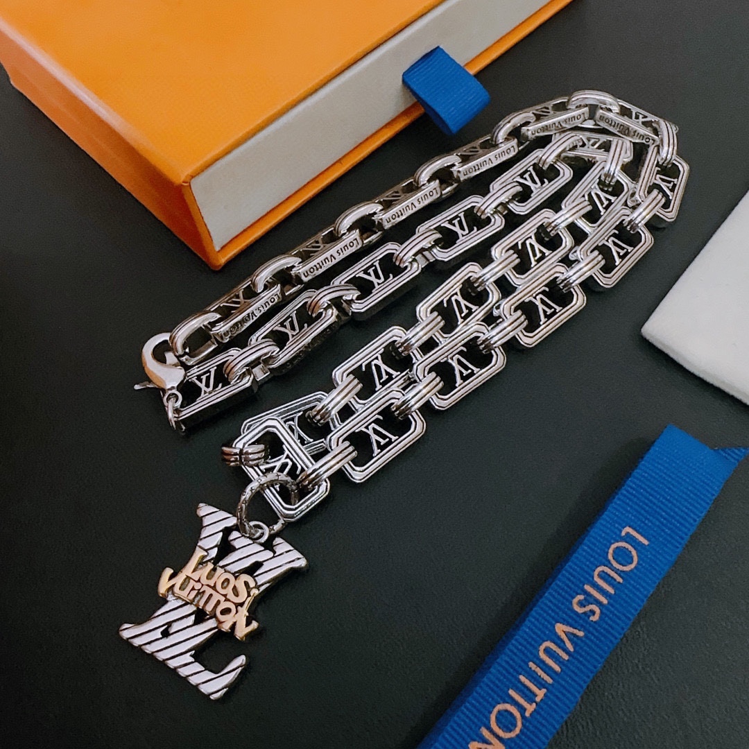 【LOUIS VUITTON】ネックレス、新しいネックレス万能シンプルファッションオーナメント 240813-BRAND OFF