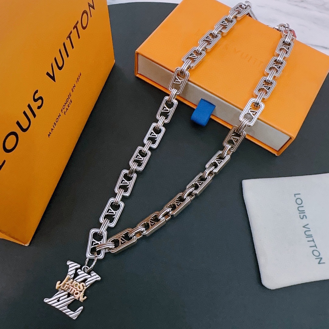 【LOUIS VUITTON】ネックレス、新しいネックレス万能シンプルファッションオーナメント 240813-BRAND OFF