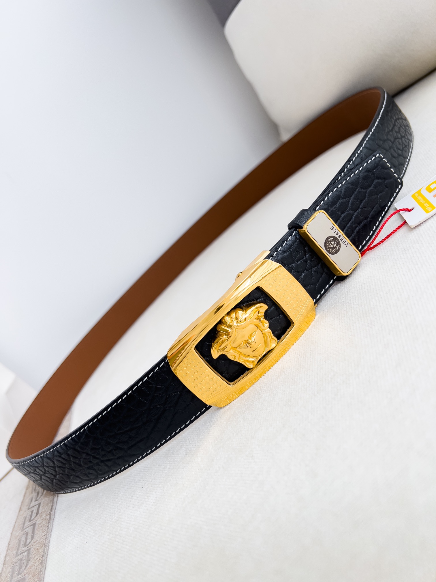 【VERSACE】(ヴェルサーチ) 3.5cmベルト メンズ 240903-BRAND OFF