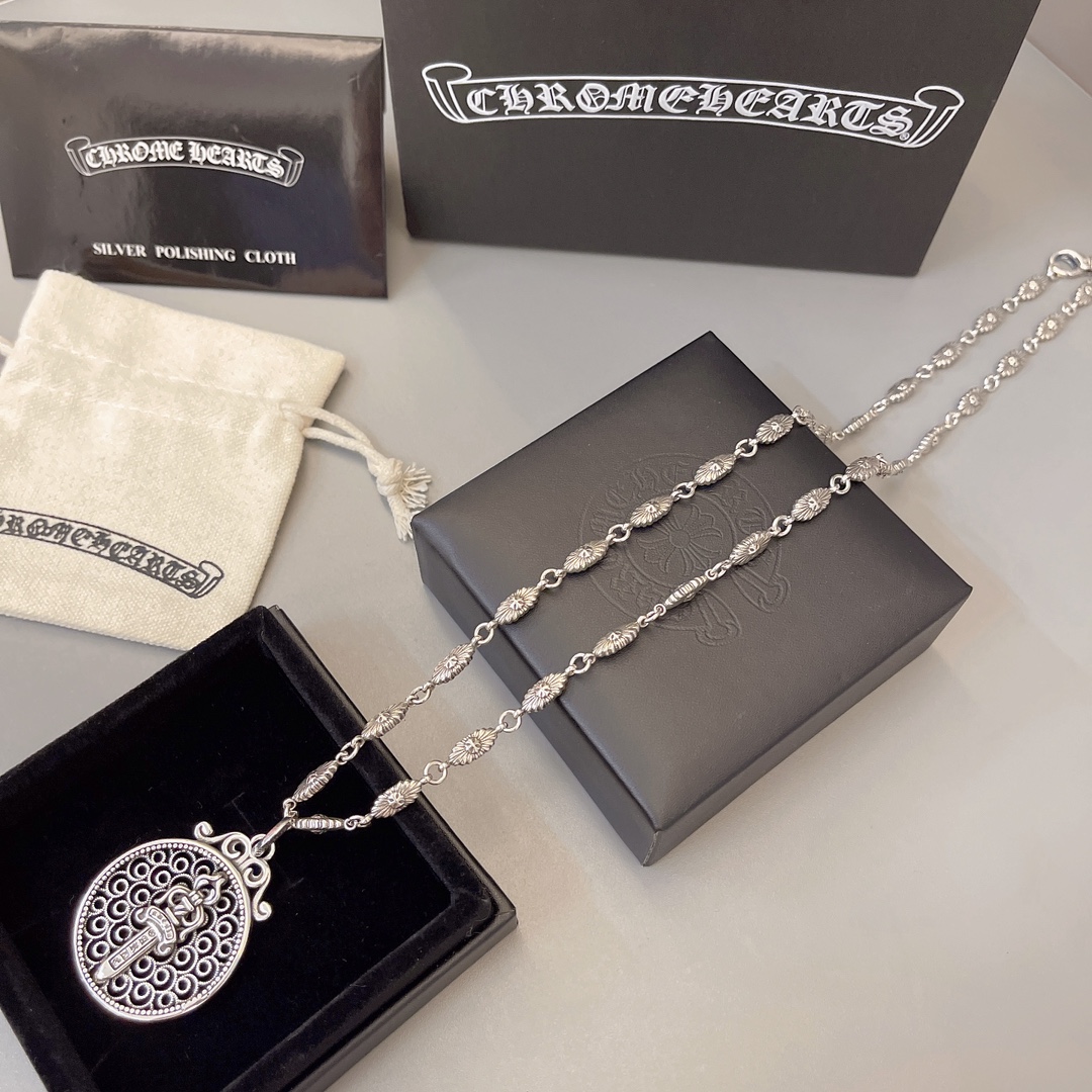 【CHROME HEARTS】ネックレス、新しいネックレス万能シンプルファッションオーナメント  241014-BRAND OFF