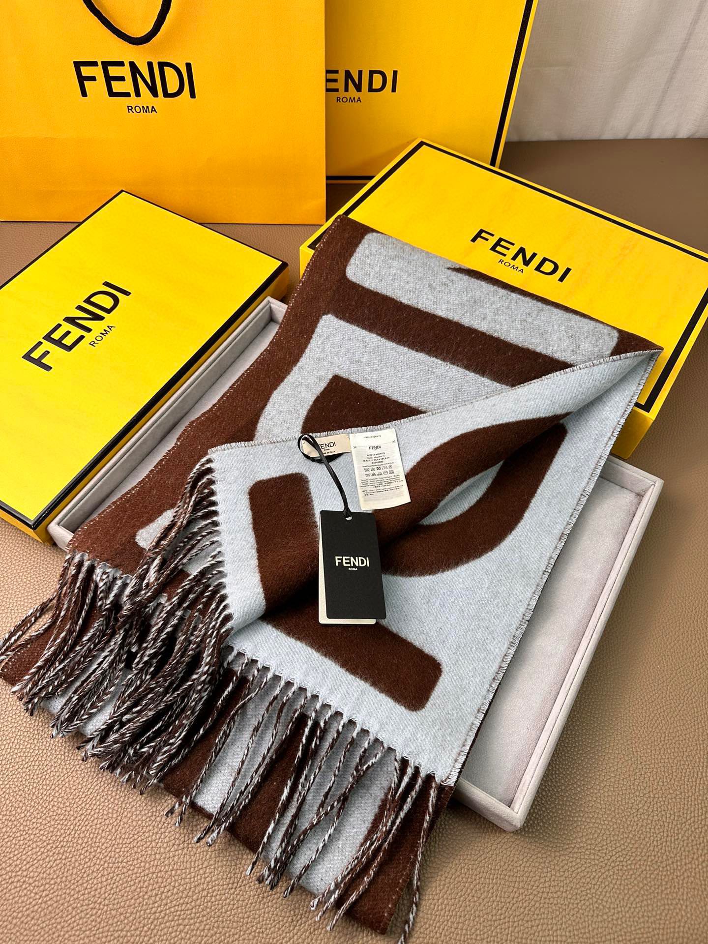 【FENDI  フェンディ】スカーフ30*180CM   241109-BRAND OFF