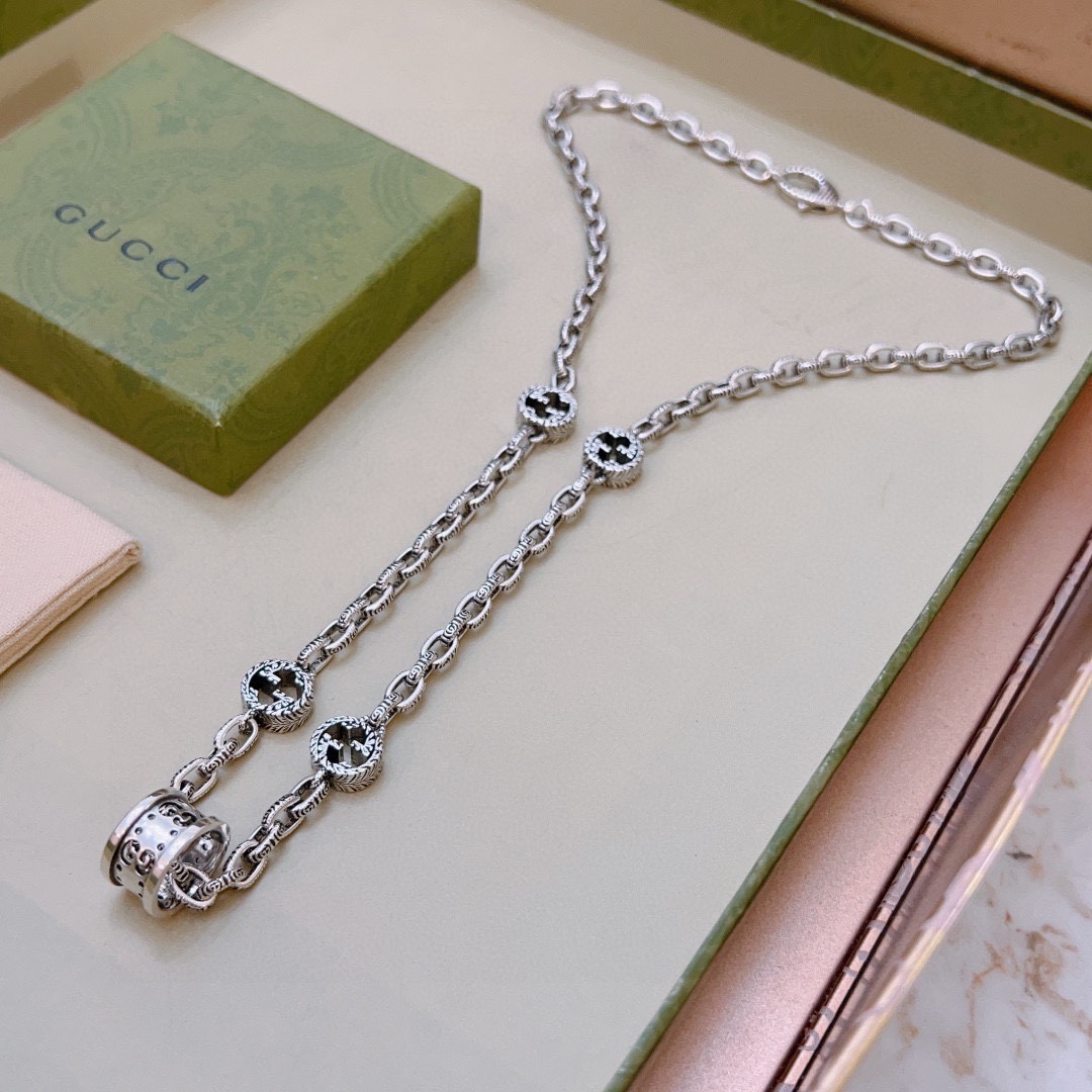 【GUCCI】ネックレス、新しいネックレス万能シンプルファッションオーナメント 240815-BRAND OFF