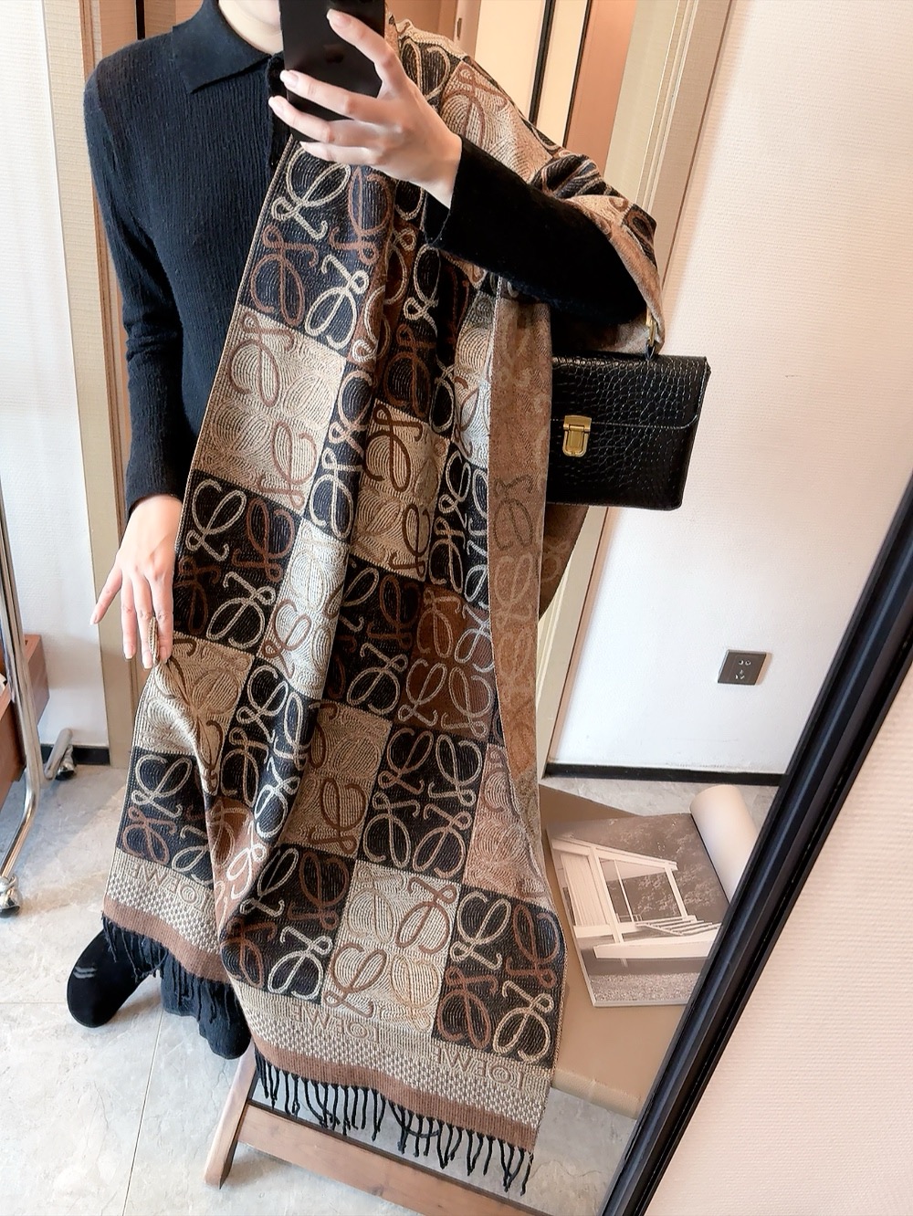 【LOEWE ロエベ】スカーフ 65*180CM   241109-BRAND OFF