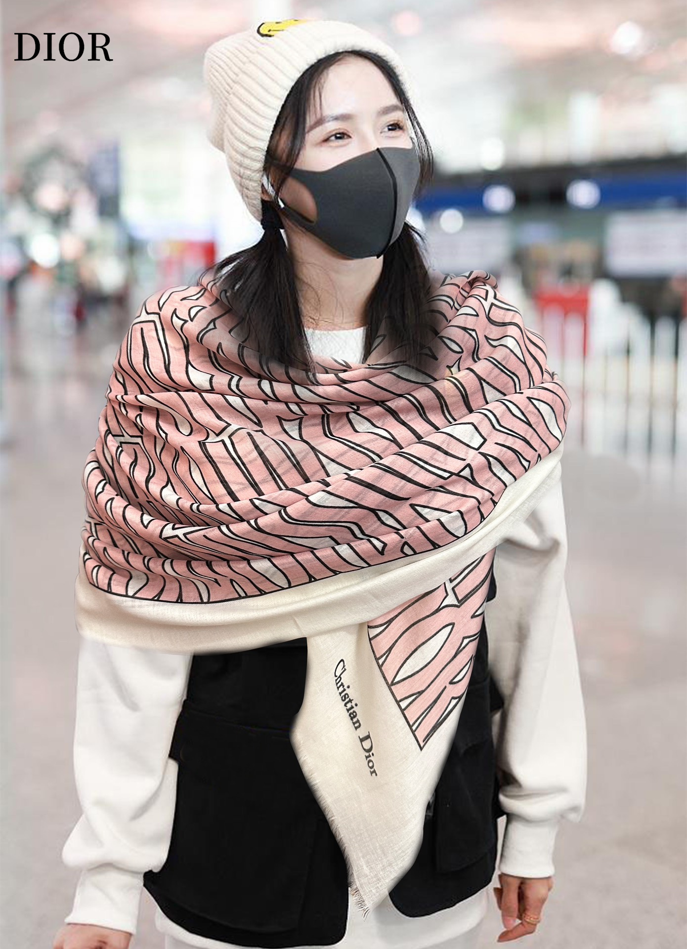 【DIOR  ディオール 】スカーフ  140*140cm  241108-BRAND OFF