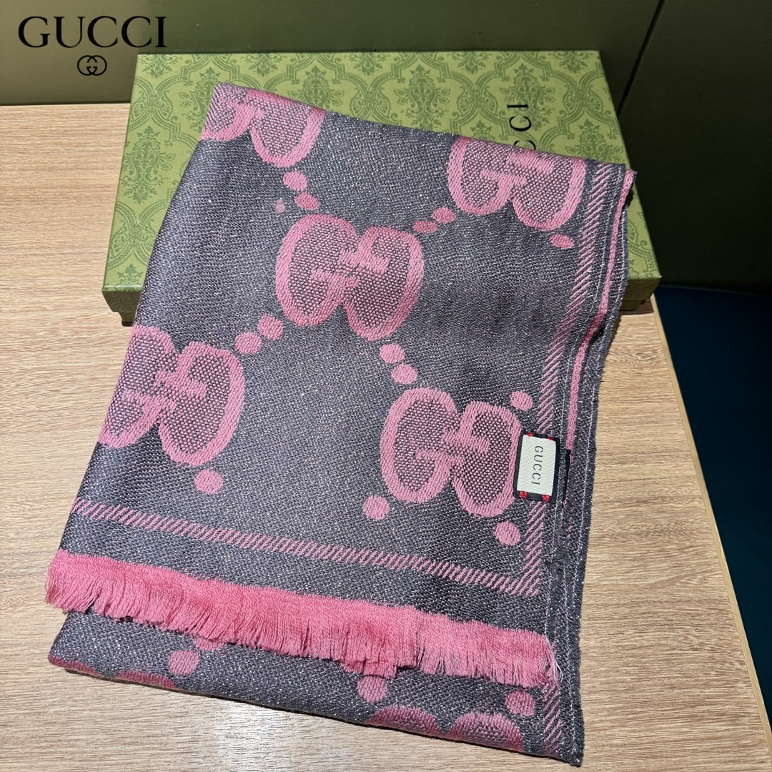 【GUCCI グッチ】スカーフ45*195CM  241108-BRAND OFF