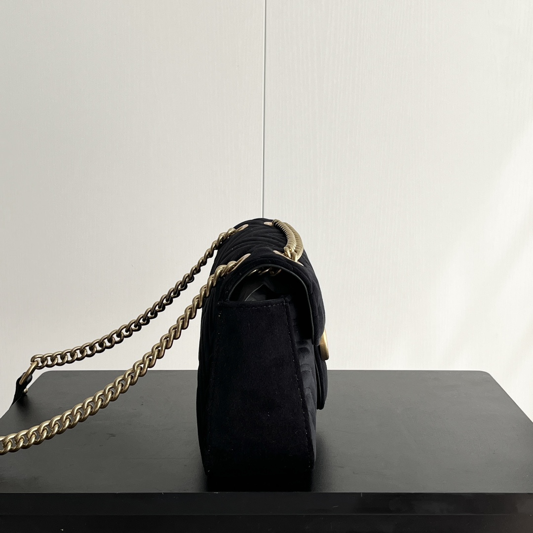 【GUCCI公式旗艦店】グッチ GG MARMONT ビロード チェーンバッグ-BRAND OFF