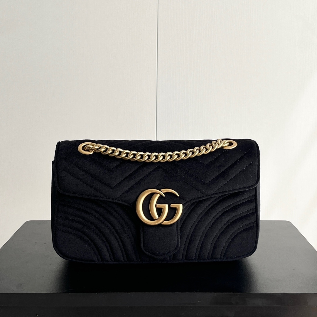 【GUCCI公式旗艦店】グッチ GG MARMONT ビロード チェーンバッグ-BRAND OFF