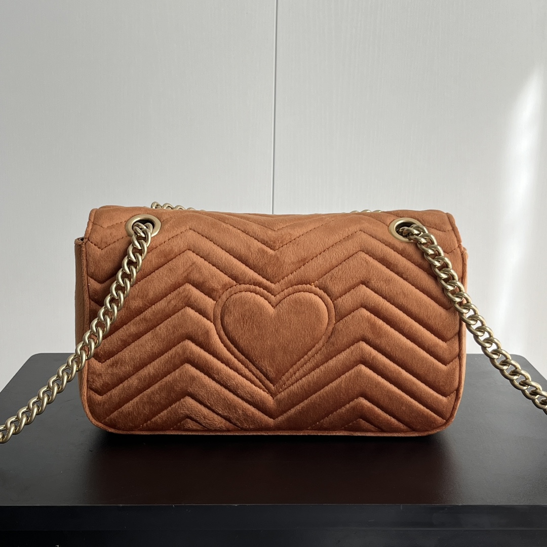 【GUCCI公式旗艦店】グッチ GG MARMONT ビロード チェーンバッグ-BRAND OFF