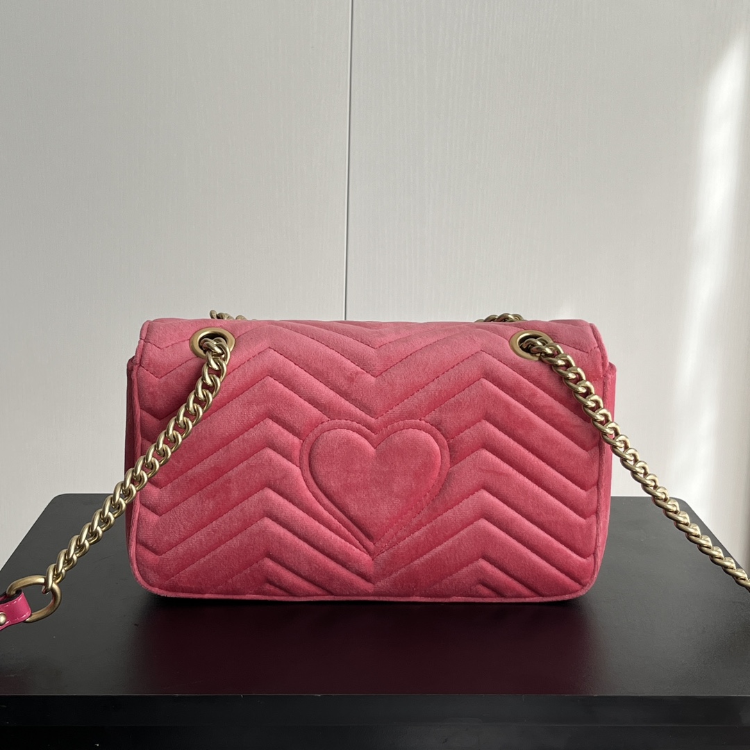 【GUCCI公式旗艦店】グッチ GG MARMONT ビロード チェーンバッグ-BRAND OFF