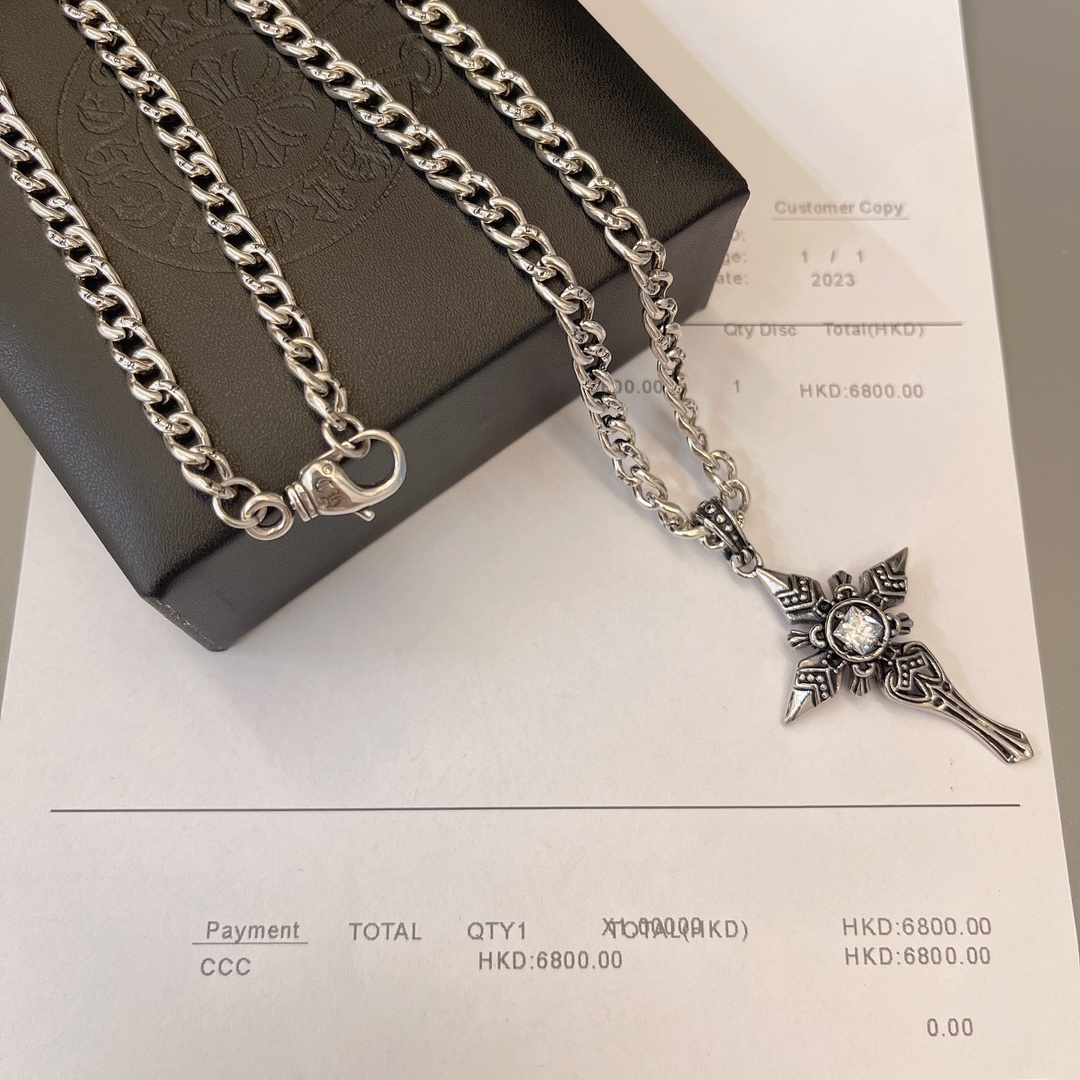 【CHROME HEARTS】ネックレス、新しいネックレス万能シンプルファッションオーナメント  241014-BRAND OFF