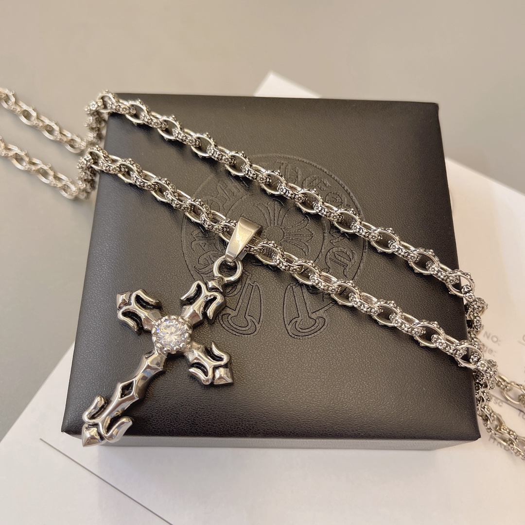 【CHROME HEARTS】ネックレス、新しいネックレス万能シンプルファッションオーナメント  241014-BRAND OFF