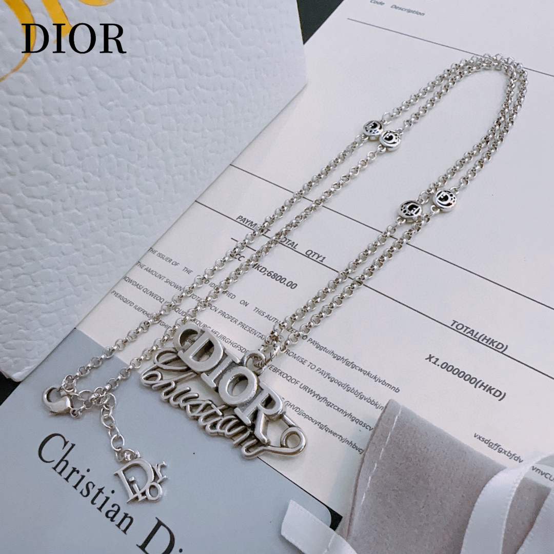 【DIOR】ネックレス、新しいネックレス万能シンプルファッションオーナメント 241015-BRAND OFF