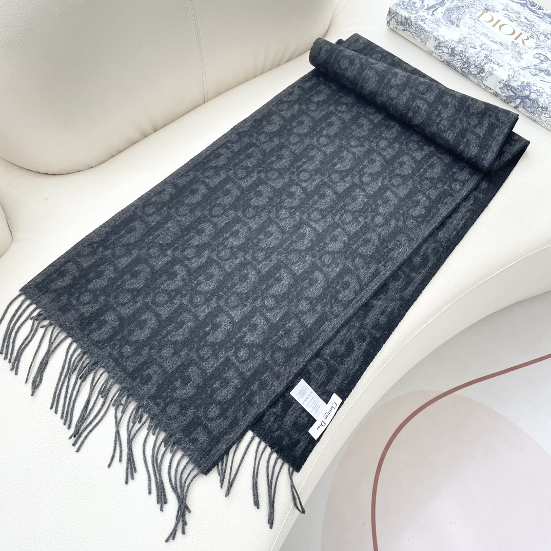 【DIOR  ディオール 】スカーフ 32*180 cm  241108-BRAND OFF
