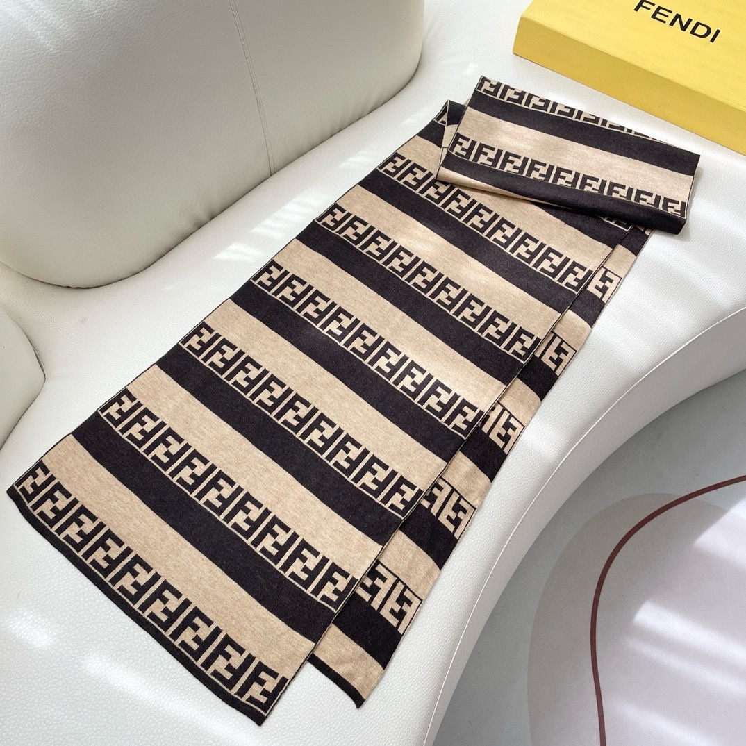 【FENDI  フェンディ】スカーフ32*180CM   241109-BRAND OFF