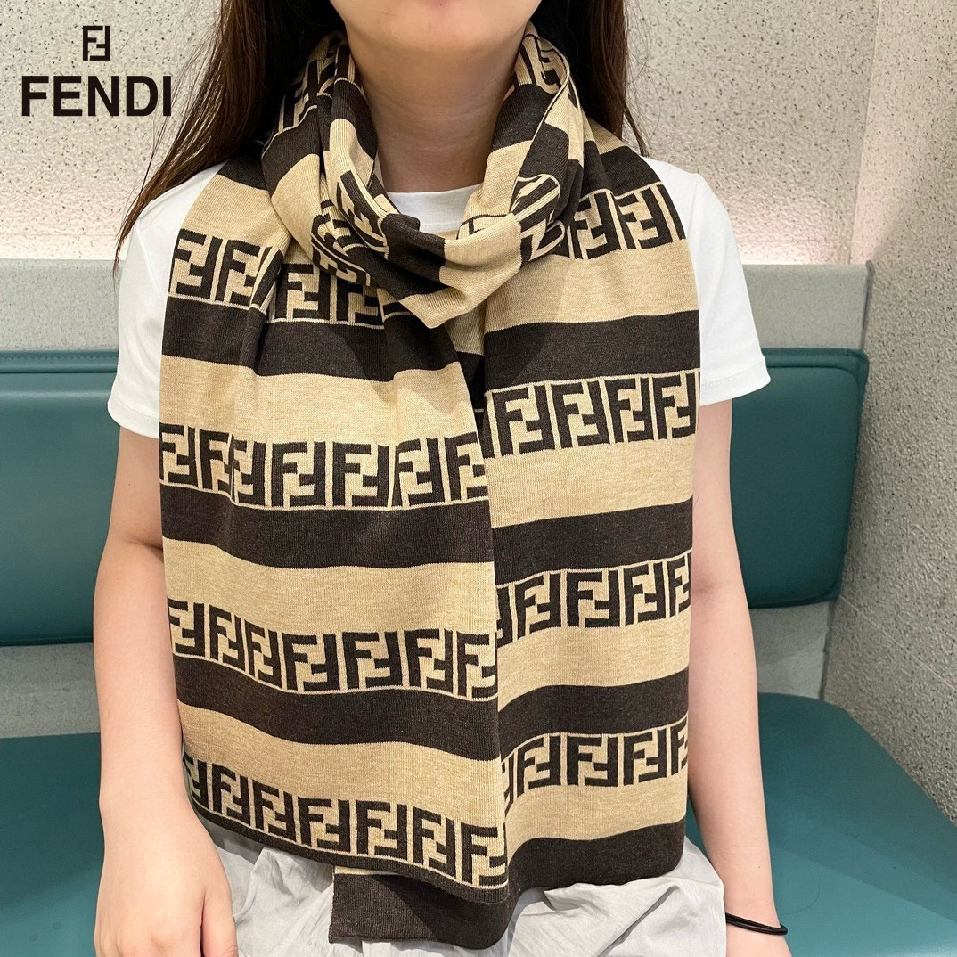 【FENDI  フェンディ】スカーフ32*180CM   241109-BRAND OFF