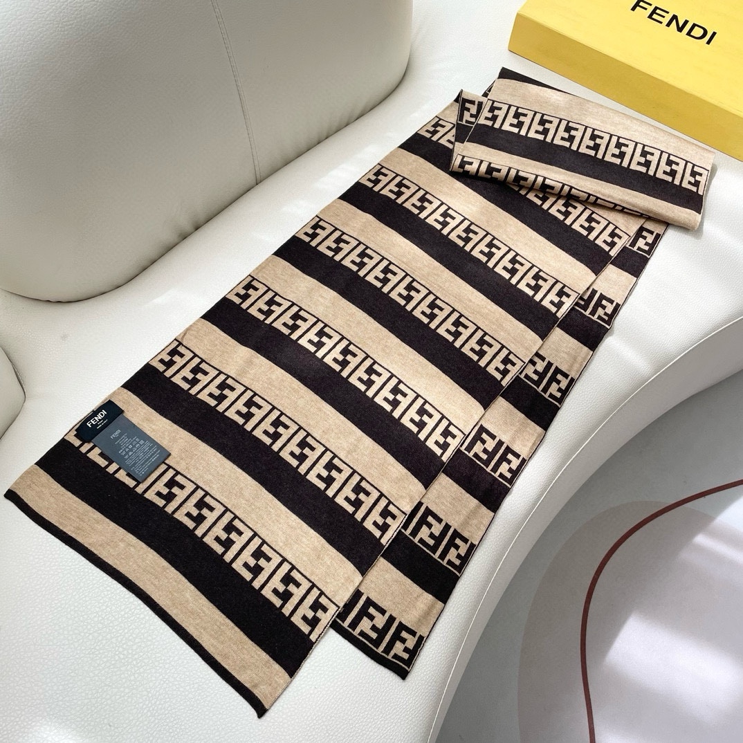【FENDI  フェンディ】スカーフ32*180CM   241109-BRAND OFF
