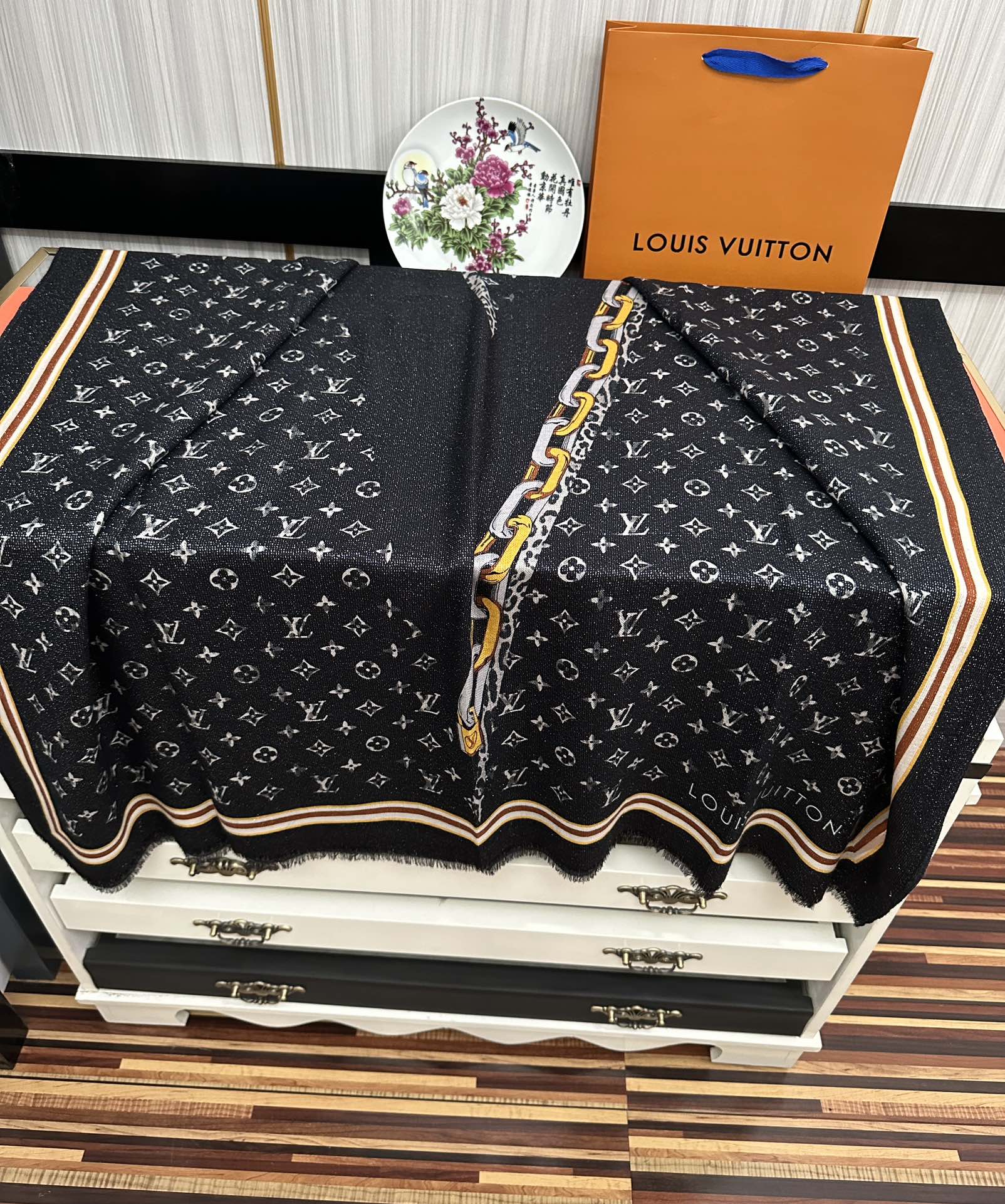 【LV LOUIS VUITTON ルイ·ヴィトン】 スカーフ 100*200cm  241107-BRAND OFF