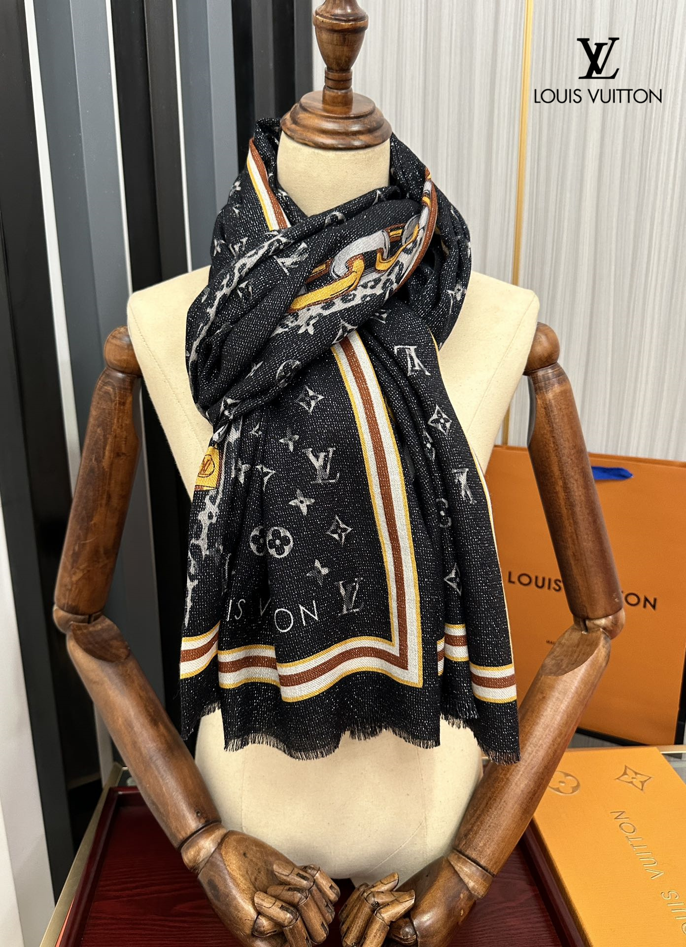 【LV LOUIS VUITTON ルイ·ヴィトン】 スカーフ 100*200cm  241107-BRAND OFF