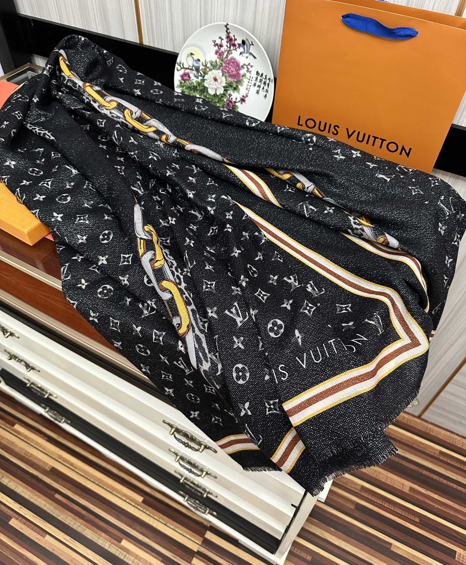 【LV LOUIS VUITTON ルイ·ヴィトン】 スカーフ 100*200cm  241107-BRAND OFF