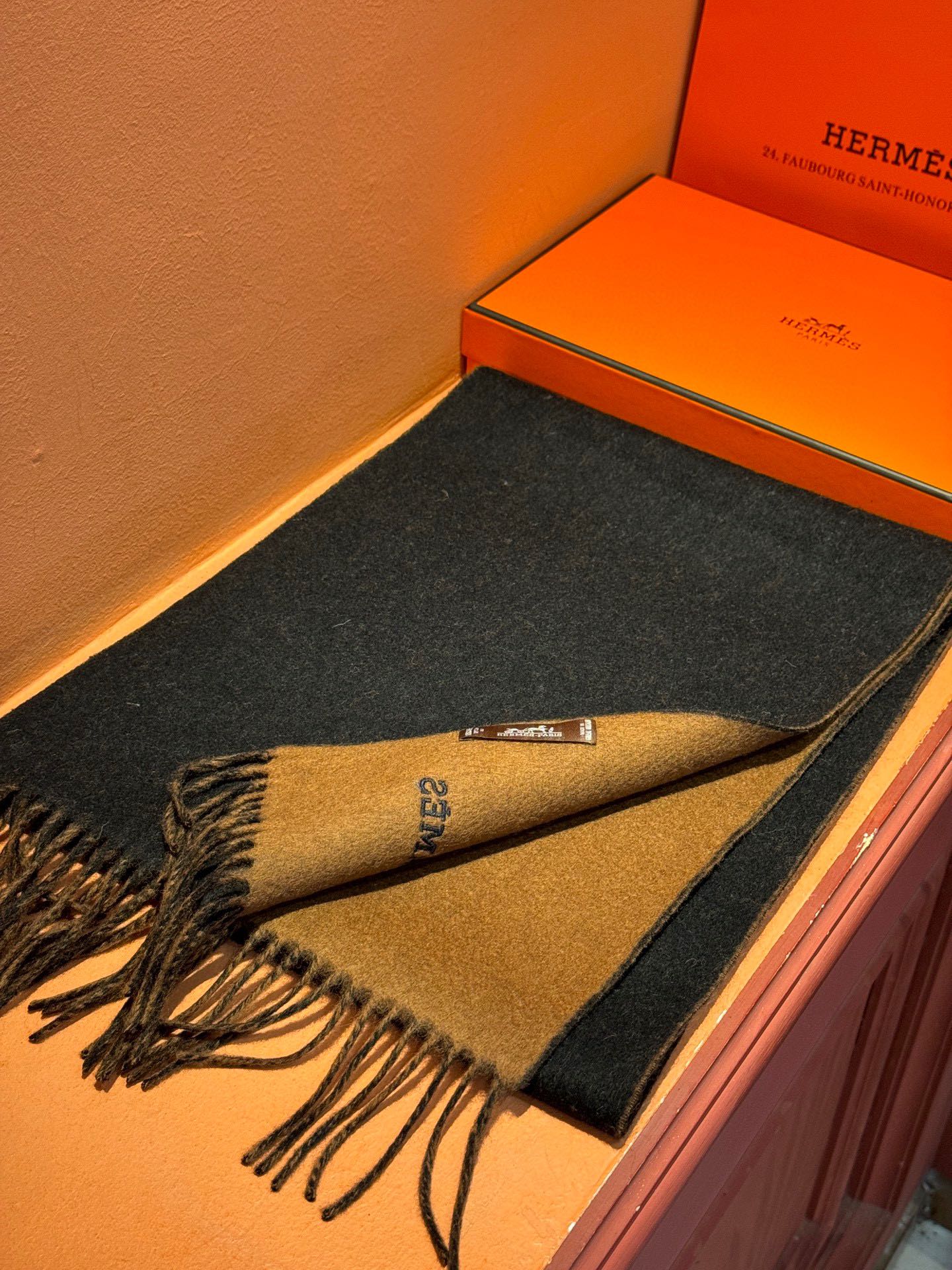 【HERMES エルメス 】スカーフ   30*180CM  241109-BRAND OFF