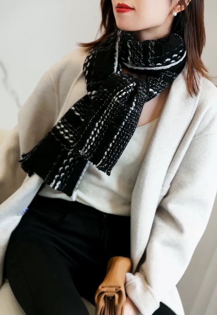 【CHANEL  シャネル 】スカーフ185*30CM 241107-BRAND OFF