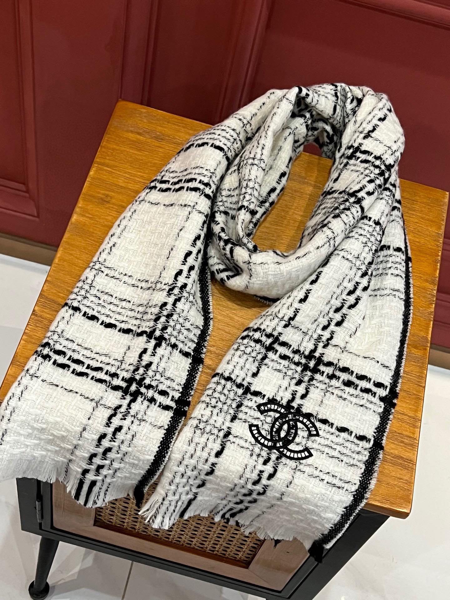 【CHANEL  シャネル 】スカーフ185*30CM 241107-BRAND OFF