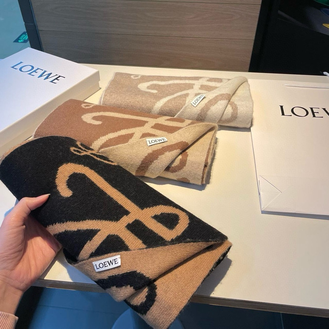 【LOEWE ロエベ】スカーフ 30*190CM   241109-BRAND OFF