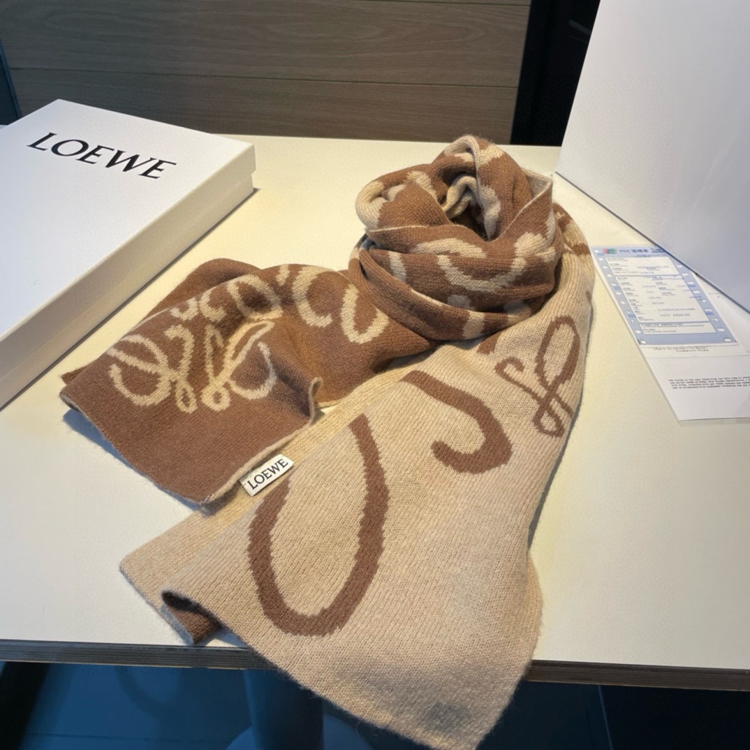 【LOEWE ロエベ】スカーフ 30*190CM   241109-BRAND OFF