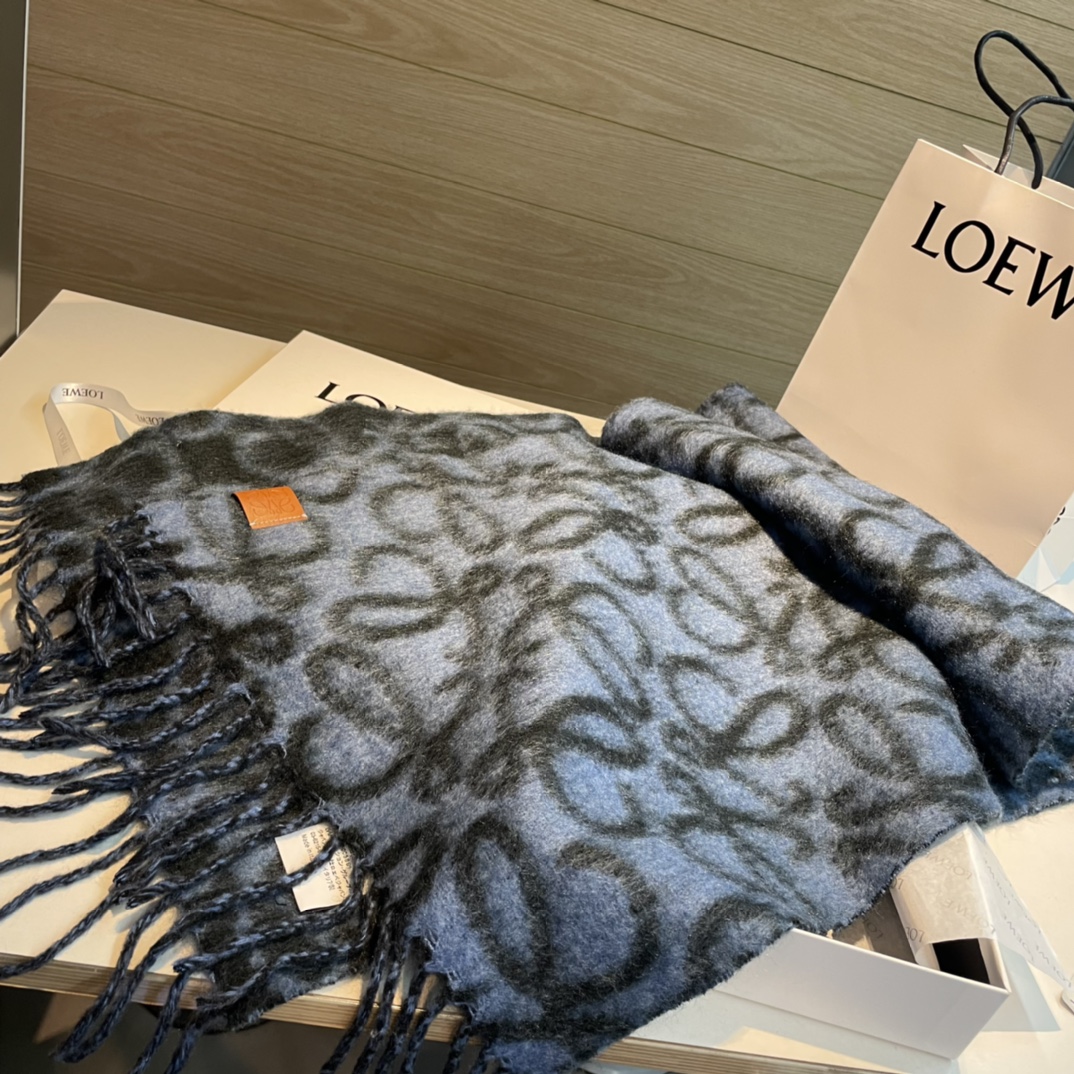 【LOEWE ロエベ】スカーフ 30*180CM   241109-BRAND OFF