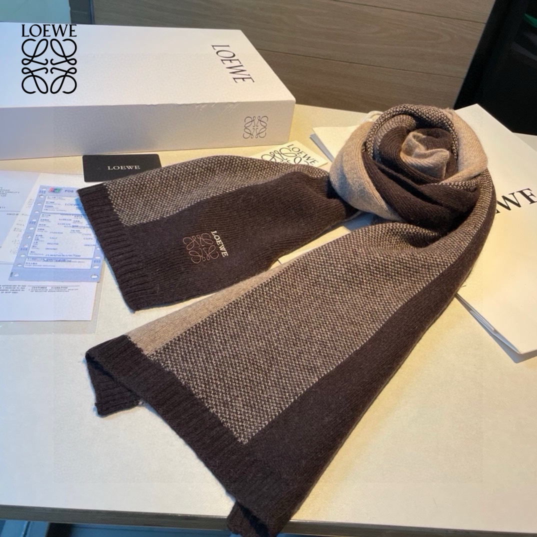 【LOEWE ロエベ】スカーフ 30*190CM   241109-BRAND OFF