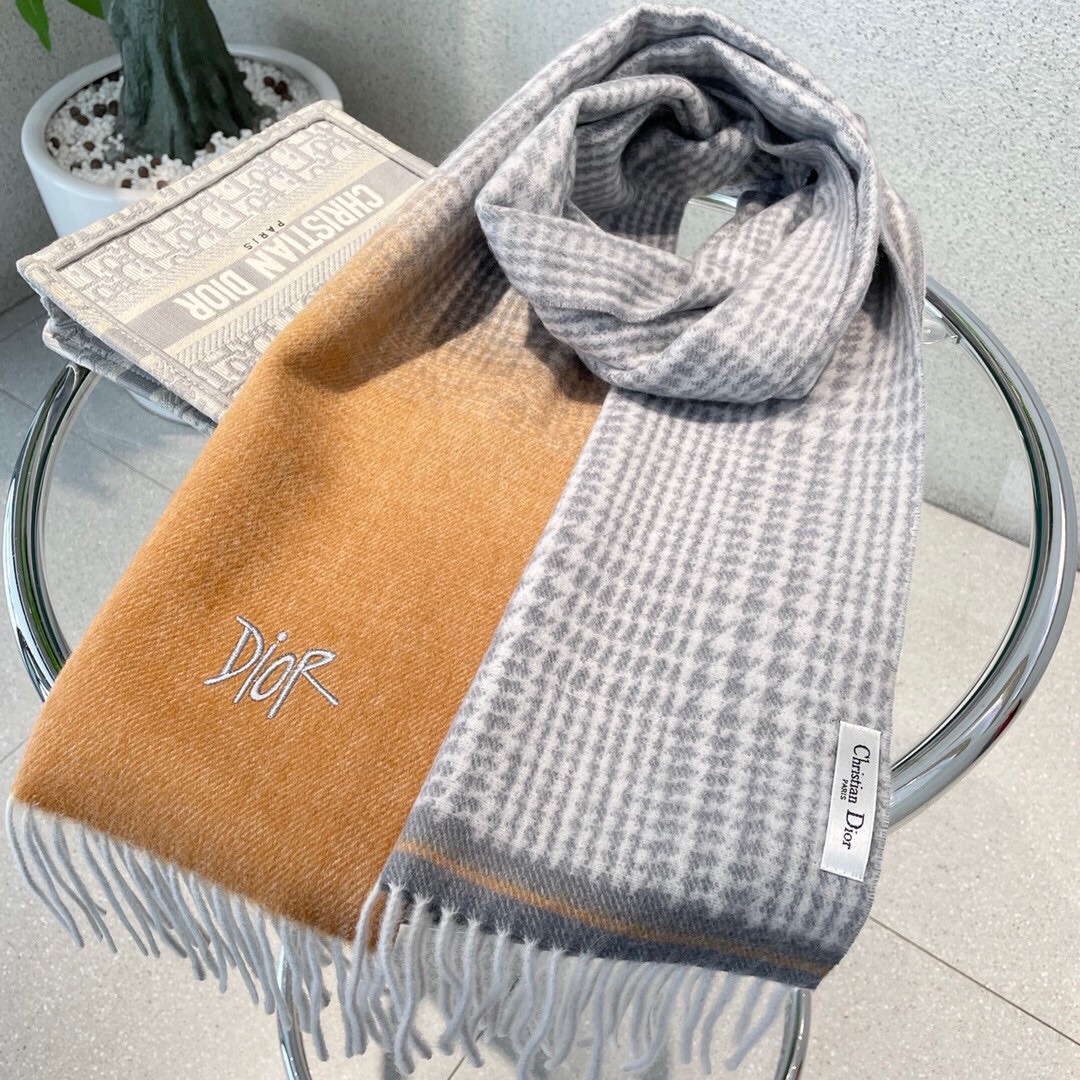 【DIOR  ディオール 】スカーフ32*200cm  241108-BRAND OFF
