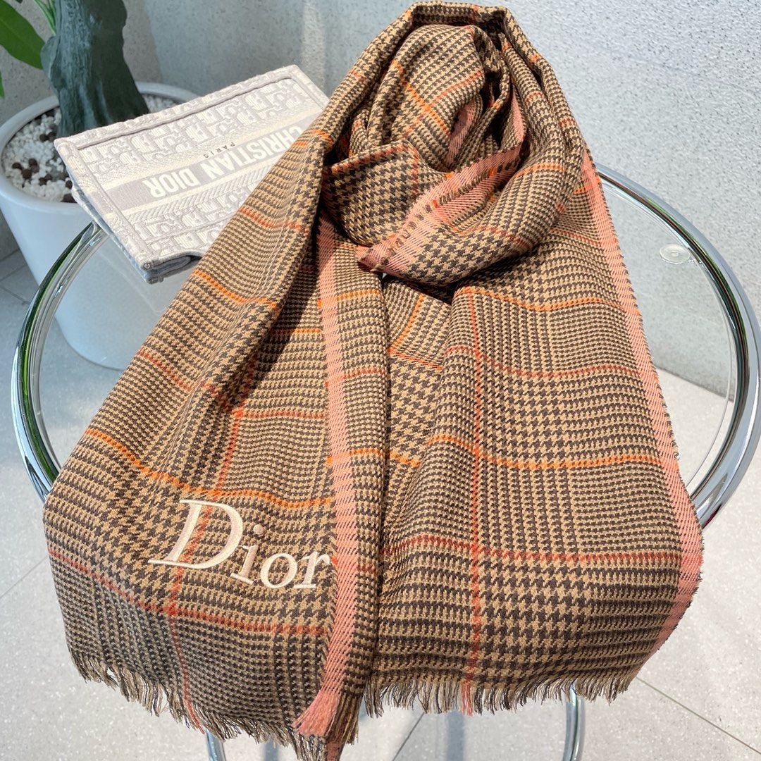 【DIOR  ディオール 】スカーフ90*200cm  241108-BRAND OFF