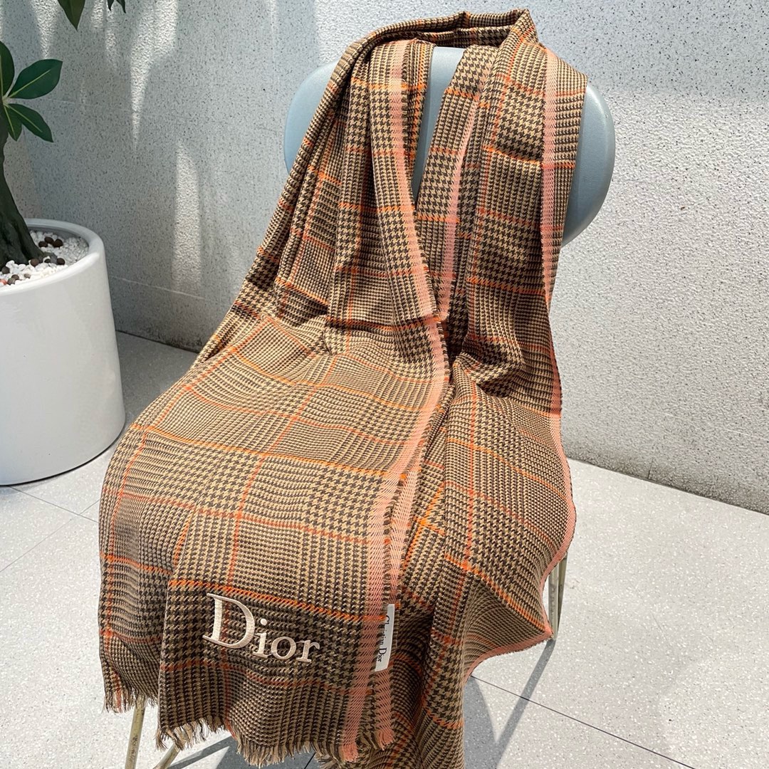 【DIOR  ディオール 】スカーフ90*200cm  241108-BRAND OFF