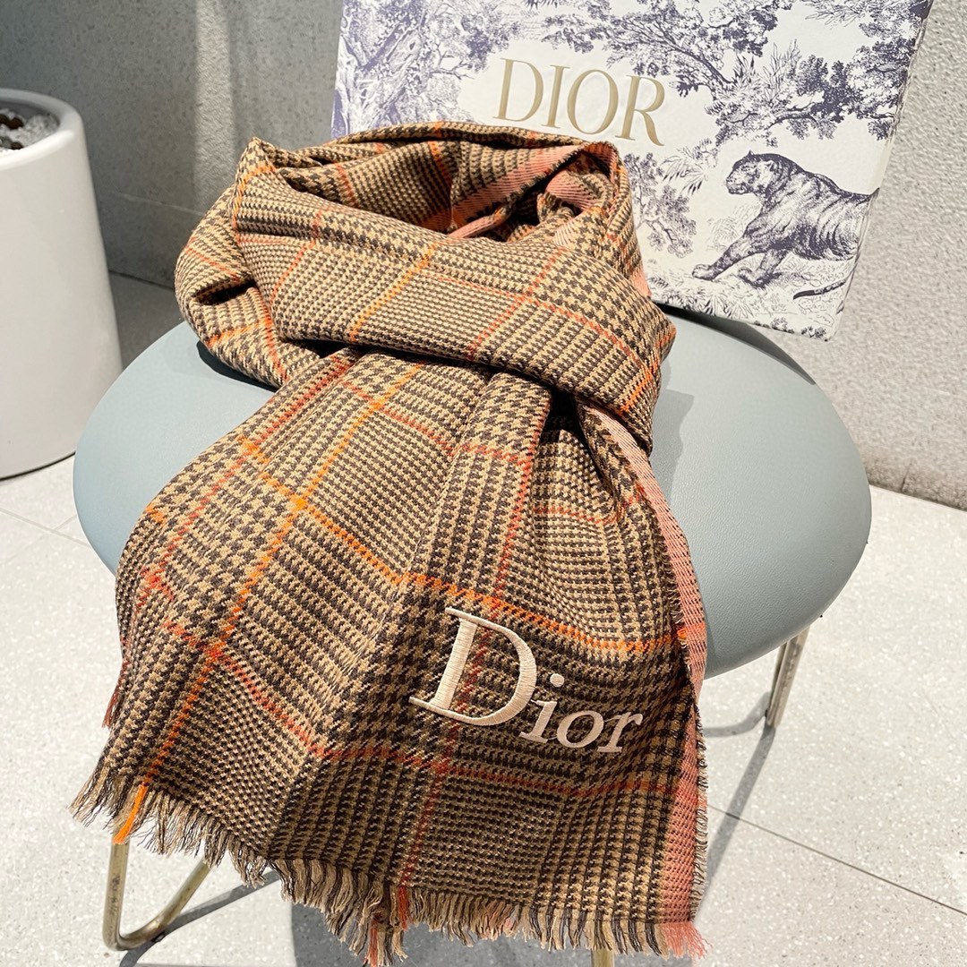 【DIOR  ディオール 】スカーフ90*200cm  241108-BRAND OFF