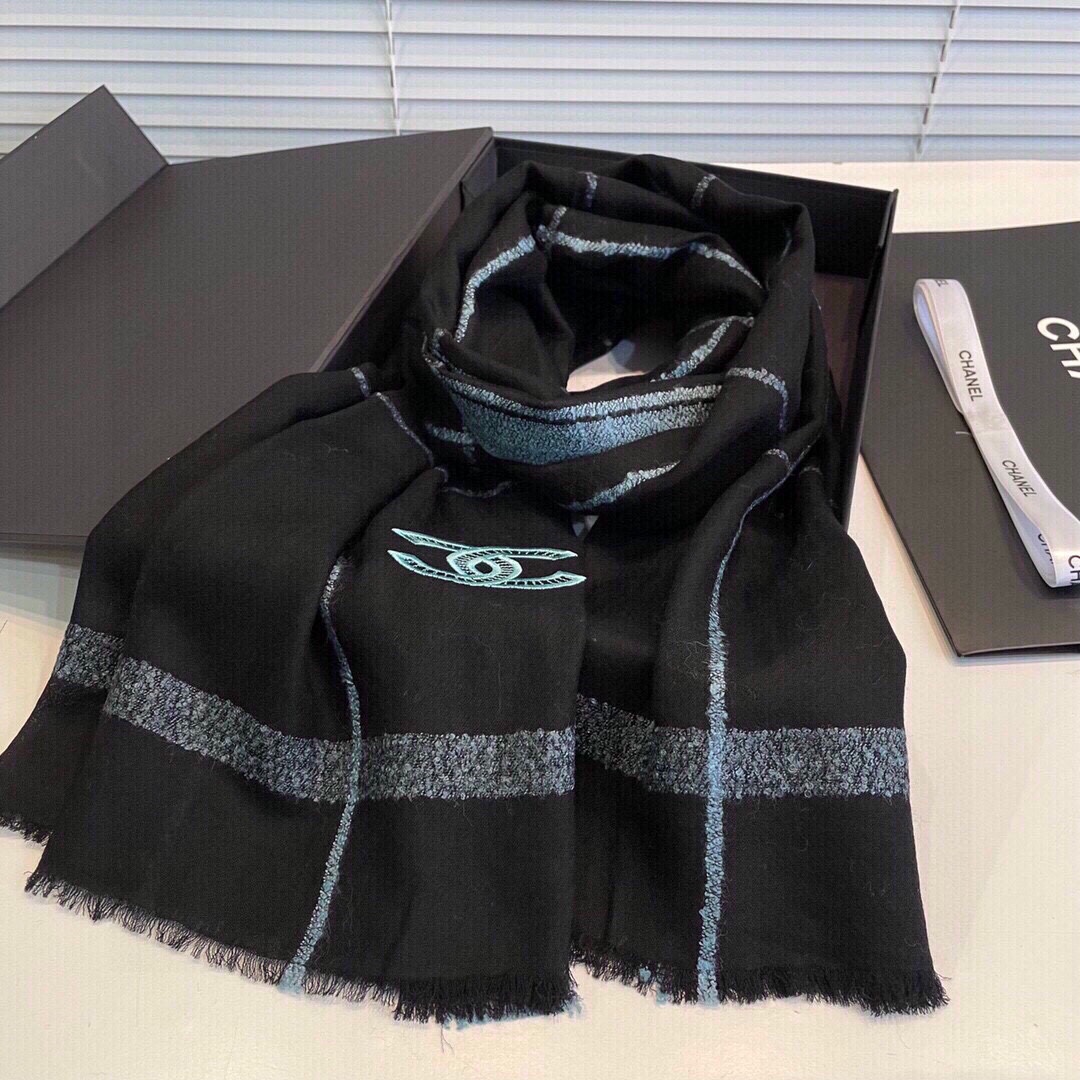 【CHANEL  シャネル 】スカーフ90*200CM 241107-BRAND OFF