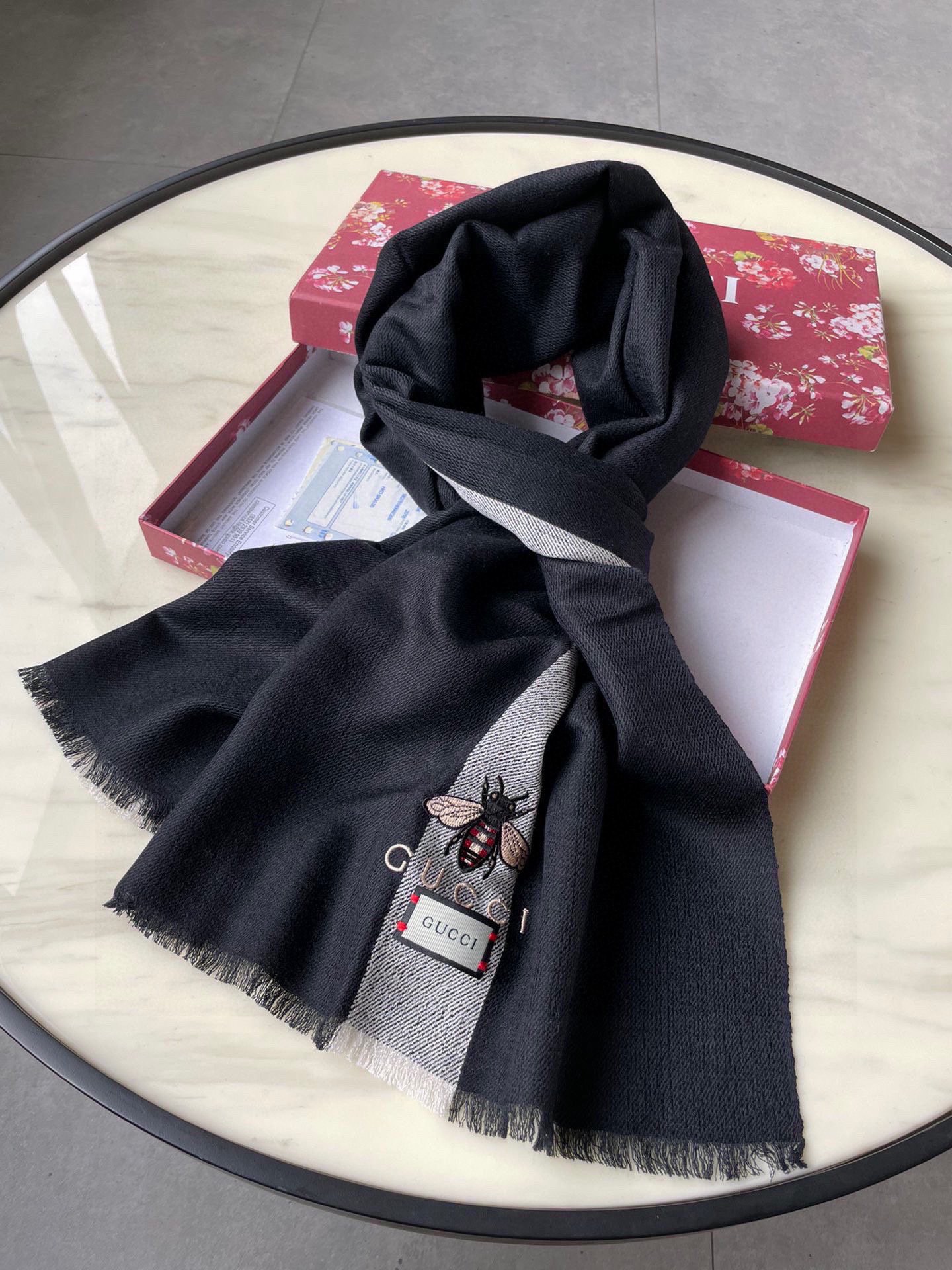 【GUCCI グッチ】スカーフ35*200CM  241108-BRAND OFF