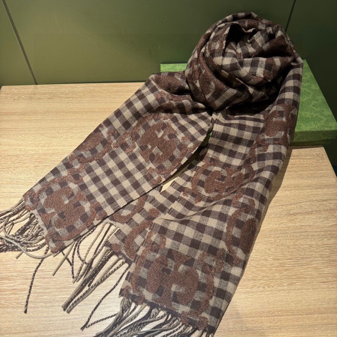 【GUCCI グッチ】スカーフ35*220CM  241108-BRAND OFF